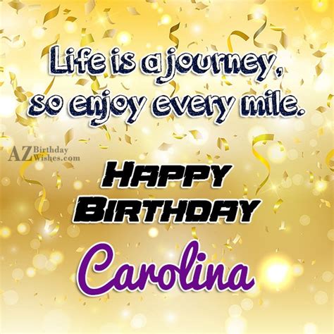 Happy Birthday Carolina