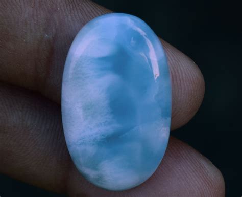 Natural Blue Larimar Gemstone Genuine Larimar Stone 3250 Etsy Uk