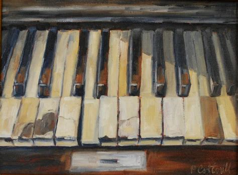 Maybe you would like to learn more about one of these? Old Piano Keys Painting by Patricia Cotterill