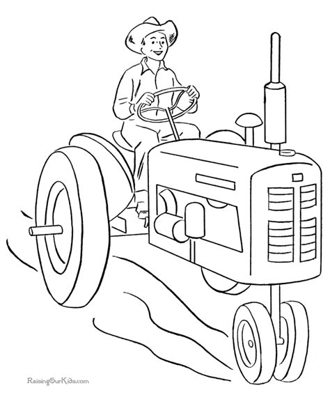 Tractor Coloring Pages To Print Coloring Home