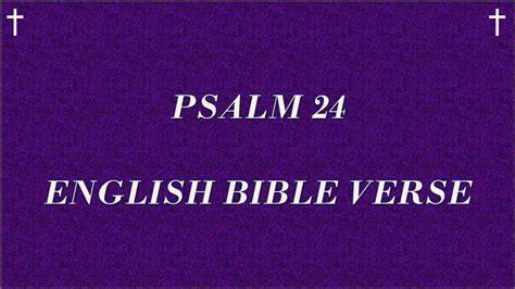 Psalm 24 English Bible Verse Youtube