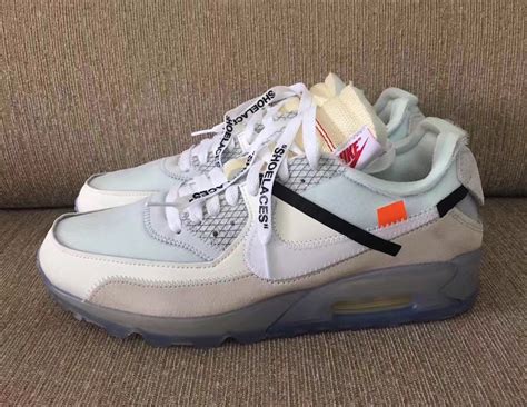 Here's all 10 virgil abloh x nike sneakers: OFF-WHITE x Nike Air Max 90 Ice - Sneaker Bar Detroit