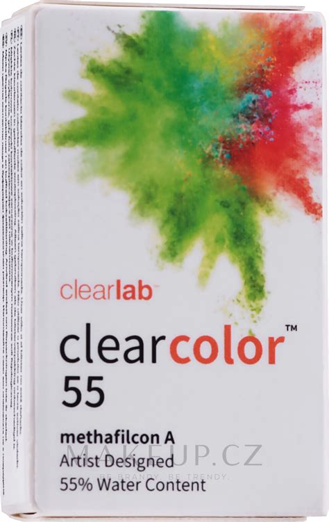 Clearlab Clearcolor 55 Barevné kontaktní čočky šedé 2 ks Makeup cz