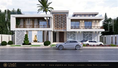 Modern Villa Exterior In Dubai Algedra Design Archinect