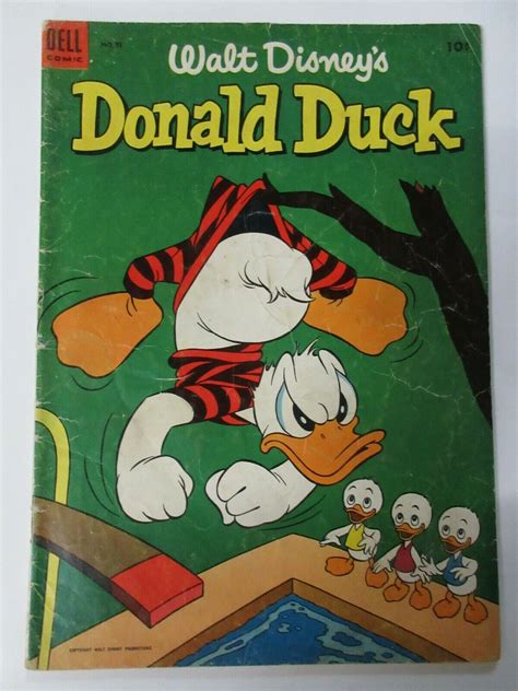 Donald Duck 31 Dell101953 G Good Walt Disneyhuey Dewey And Louie