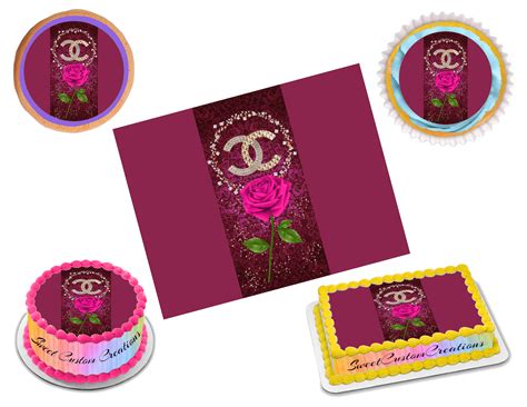 Chanel Edible Image Frosting Sheet 10 Topper 70 Sizes Sweet