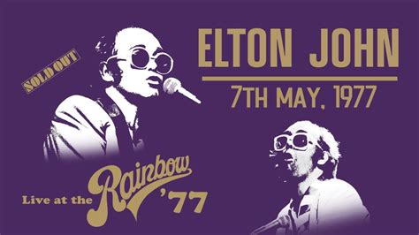Elton John Live In London May 7th 1977 Youtube