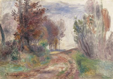 Pierre Auguste Renoir 1841 1919 Paysage Chemin à La Sortie Dun