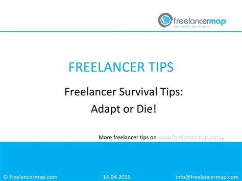 Ppt Freelancer Survival Tips Adapt Or Die Powerpoint Presentation