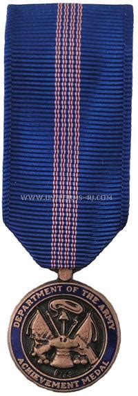 Army Achievement For Civilian Service Mini Medal