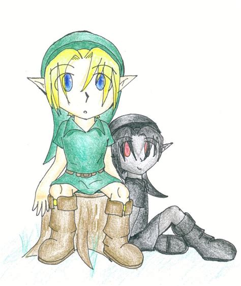 Young Link And Young Dark Link The Legend Of Zelda Fan