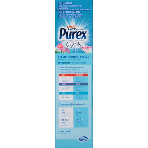 Purex Powder Laundry Detergent With Bleach Alternative Fresh Mountain
