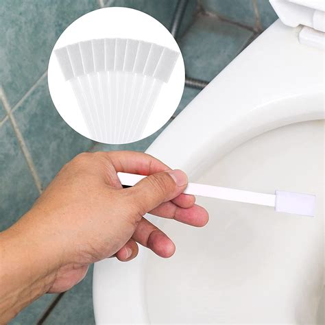 56 Pieces Disposable Toilet Brushes Skinny Cleaning Brushes