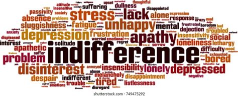 Indifference Word Cloud Concept Vector Illustration Stock Vector