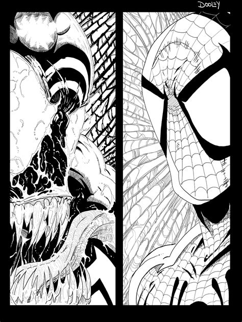 Artstation Spider Man And Venom Panel Shane Dooley Spiderman