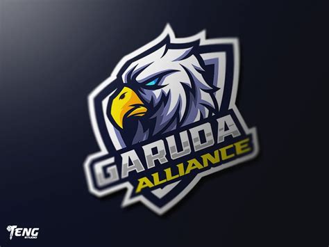 Garuda Alliance Esport Mascot Character Vector Sports Logo
