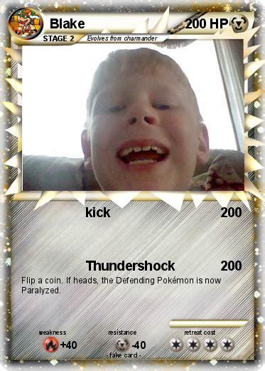 Pokémon Blake 161 161 Kick My Pokemon Card