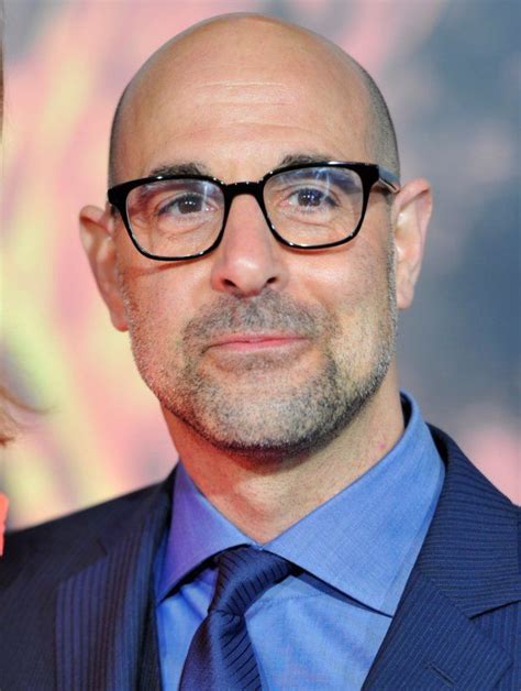 They're also bulging out of his tight polo shirt. Stanley Tucci • Conservatory of Theatre Arts • Purchase College