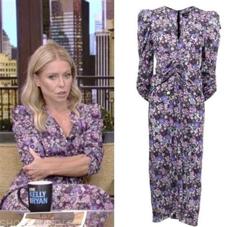 Live With Kelly And Ryan September 2022 Kelly Ripas Purple Floral