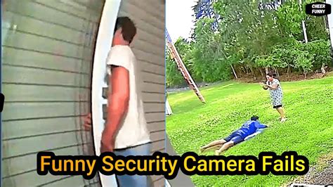 funniest security camera fails youtube
