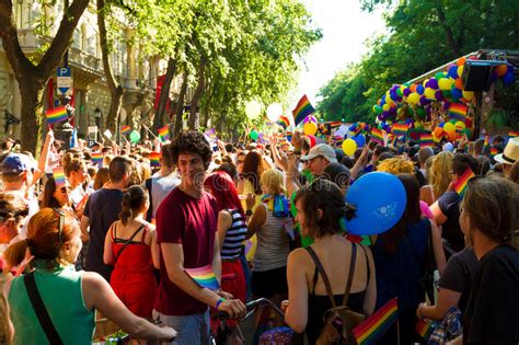 Pride Day Gay Parade In Budapest Hungary Editorial Image Image Of