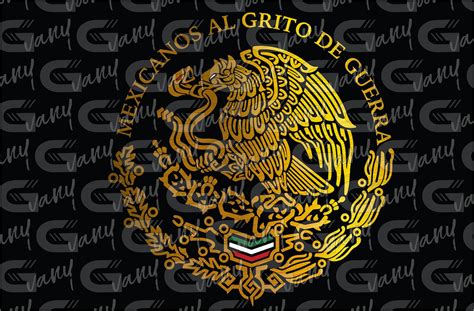 Escudo Mexicano Svg Mexican Coat Of Arms File Etsy