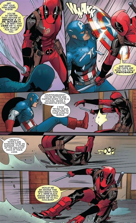 Captain America Vs Deadpool Despicable Deadpool296 Marvel E Dc