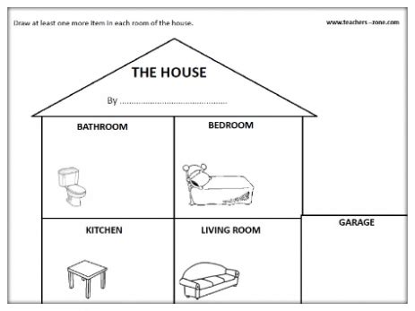 House Vocabulary English Esl Worksheets For Distance Learning And