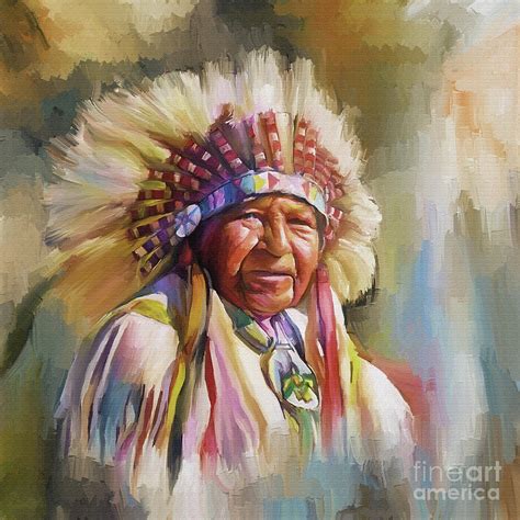 Native American Art Bbm45 Painting By Gull G Pixels