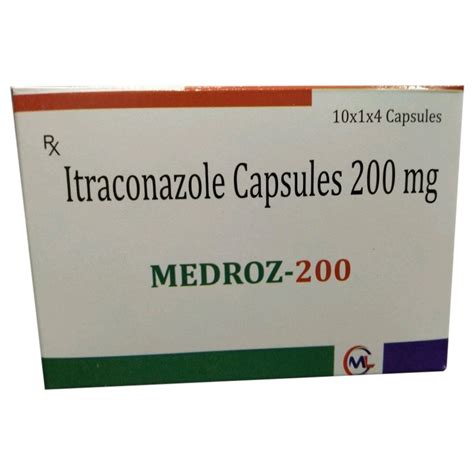 Itraconazole Capsule 200 Mg At Rs 1300box Itraconazole Capsules 200