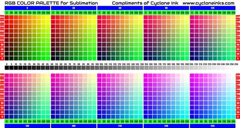 Km Designs Rgb Color Chart Color Palette Challenge Co