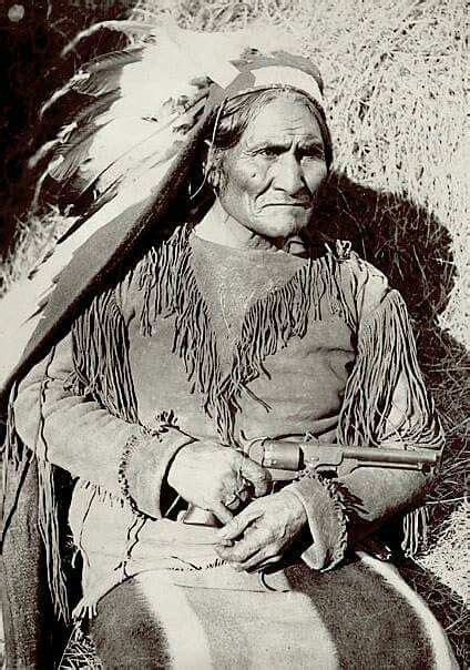 Geronimo Apache 1897 Fort Sill Oklahoma Photo By Ed Irwin Or G A Addison Source