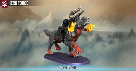 War Wolf Made With Hero Forge