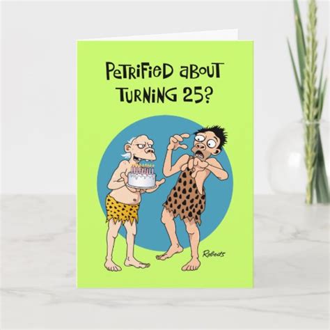 Funny 25th Birthday Card