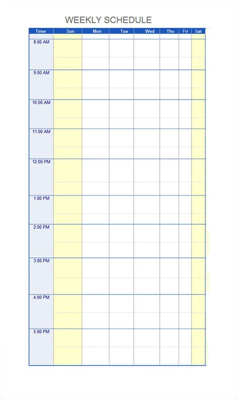 Schedule Template Free 9 Schedule Templates In Excel Anacollege