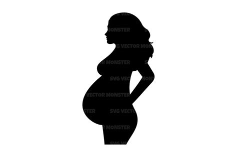 pregnant woman graphic by svgvectormonster · creative fabrica