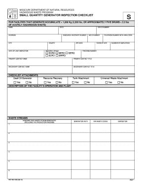 Generator Inspection Checklist Form Fill Out And Sign Printable Pdf
