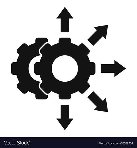 Project Restructuring Icon Simple Style Royalty Free Vector