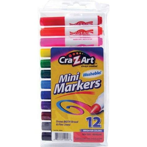 Cra Z Art Mini Broadline Markers 12 Count