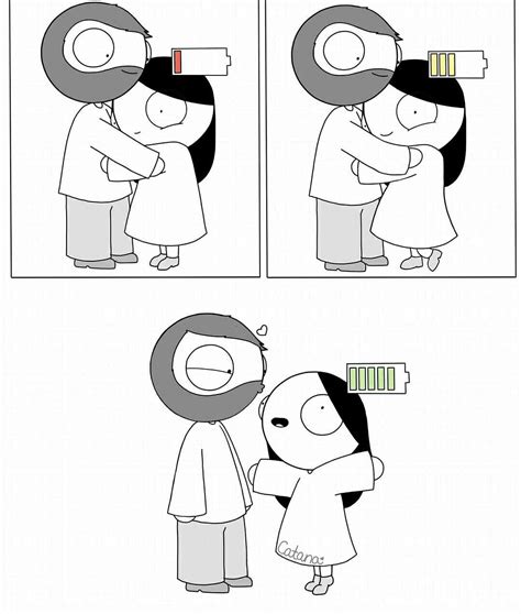 Hugs Recharge My Batteries Catana Comics Cute Comics Relationship