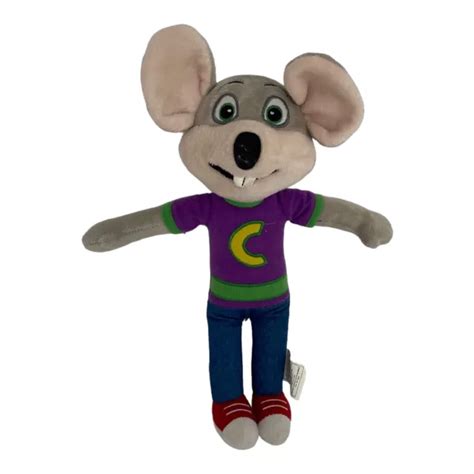 Chuck E Cheese Jumbo 10 Plush Stuffed Animal Toy Purple Shirt Jens