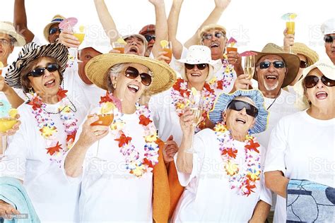 Elderly People Having Fun Together Stock Photo And More Pictures Of 60 64