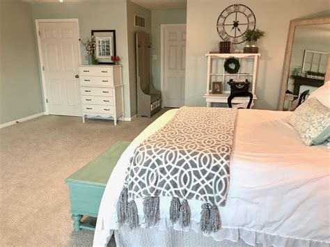 Check out the before and after on this incredible dark bedroom makeover. Do-It-Yourself Master Bedroom Makeover Under $1500