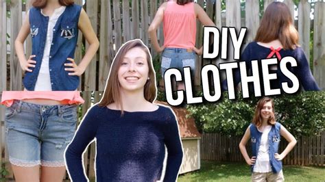 Diy Clothes Refashion Old Clothing For Summer Youtube