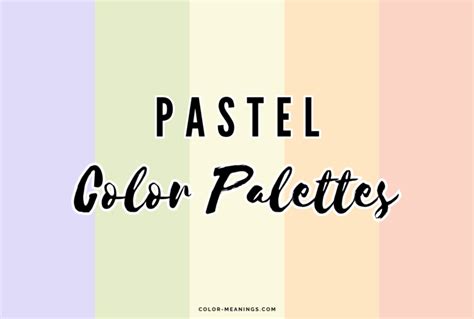 31 pastel color palettes for soft designs color meanings