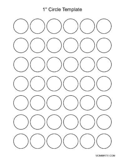 6 Inch Circle Template Printable