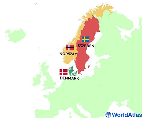 map of norway sweden denmark world map