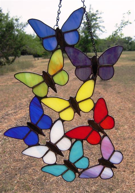 Stained Glass Butterflies Patterns