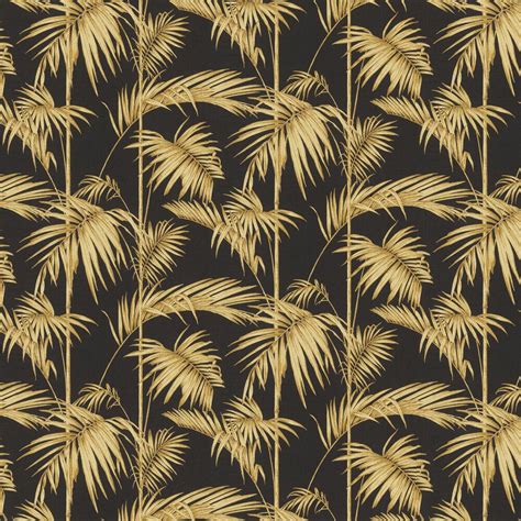 An All Over Palm Leaf Or Bamboo Design Shown Here In The Gold Yellow On