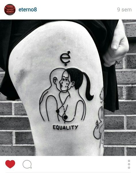 equality tattoo tatuajes de arte corporal tatuaje de blackwork tinta para tatuaje